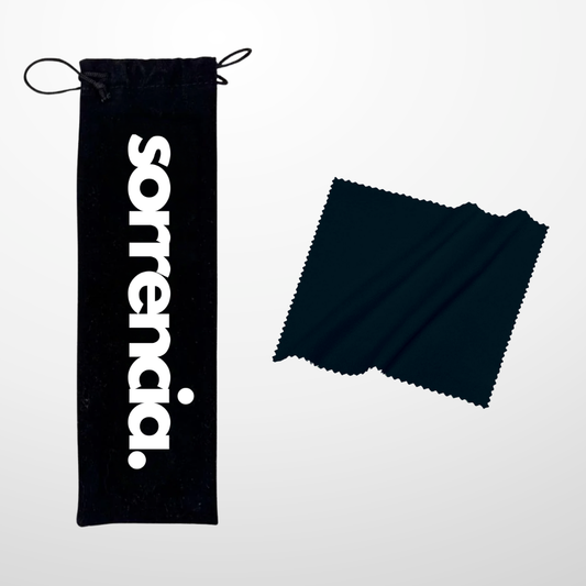 Free Travel Pouch & Cleaning Cloth